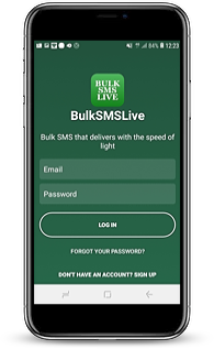 Screenshot of BulkSMSLive app